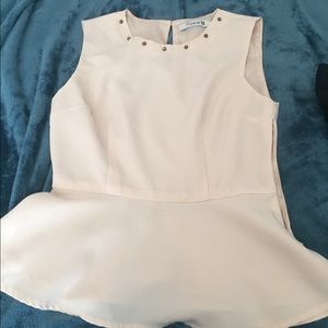 Peplum blush  top